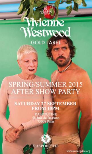 cai tutti, come da voi richiesto inizio con l'inviarvi un'immagine di Andreas e Vivienne versione Adamo ed Eva. questa immagine e' quella dell'invito del party dopo la sfilata ma e' simile a quella dell'invito della sfilata. seguiranno foto sfilata non appena possibile. ciao! a piu' tardi. emanuela